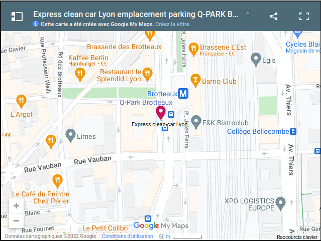 Emplacement de Express-clean-car Lyon  lavage de voitures