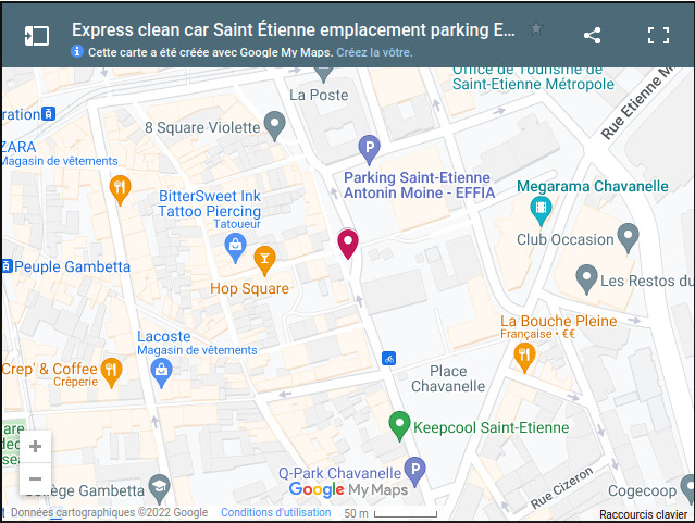 Emplacement de Express-clean-car Saint-Étienne  lavage de voiture